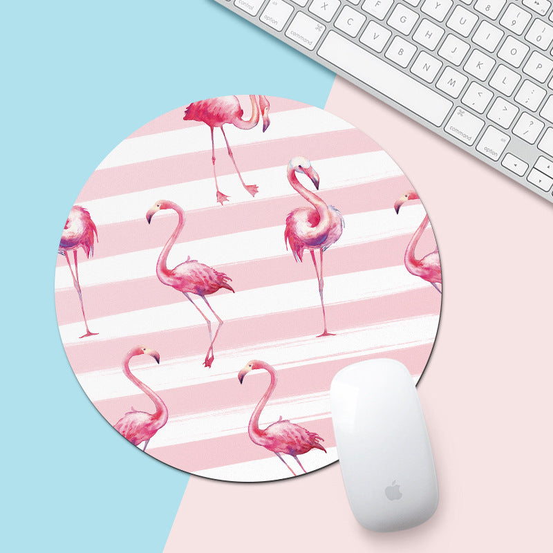 Round Mouse Pad Cartoon Creative Small Rubber Mouse Pad Office Game Mouse Pad
