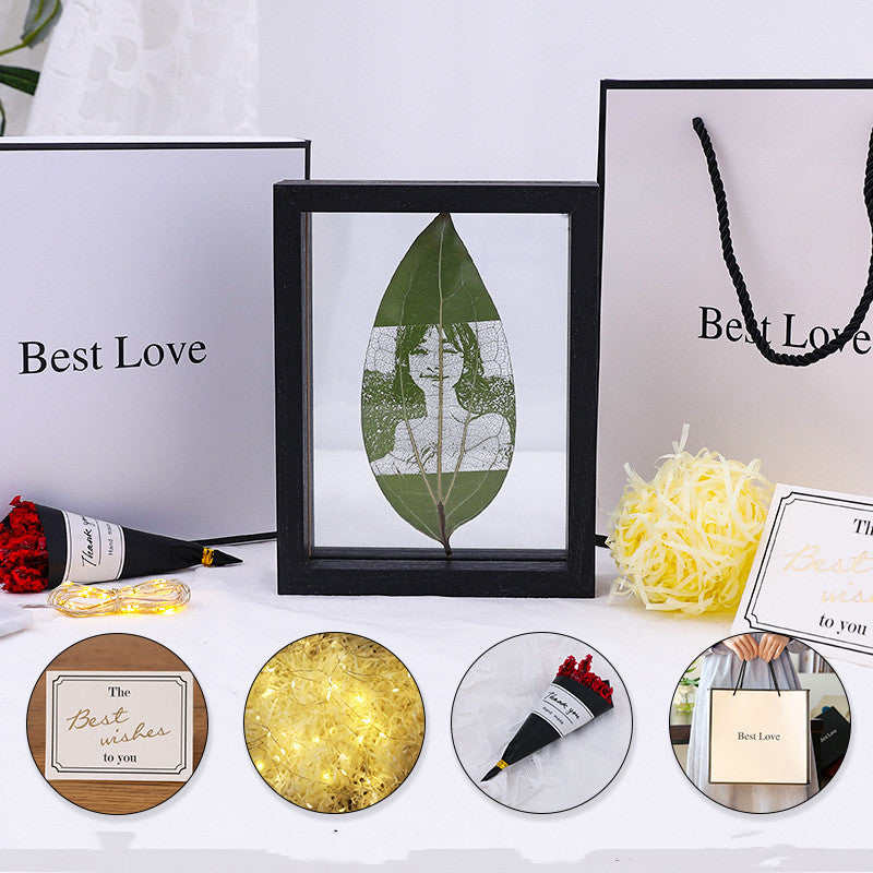 Plate Carving Photo Custom Silhouette Creative Birthday Gift