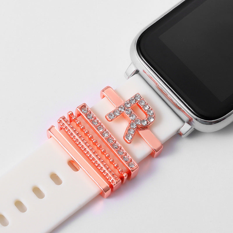 Rose Gold English Alphabet Buckle