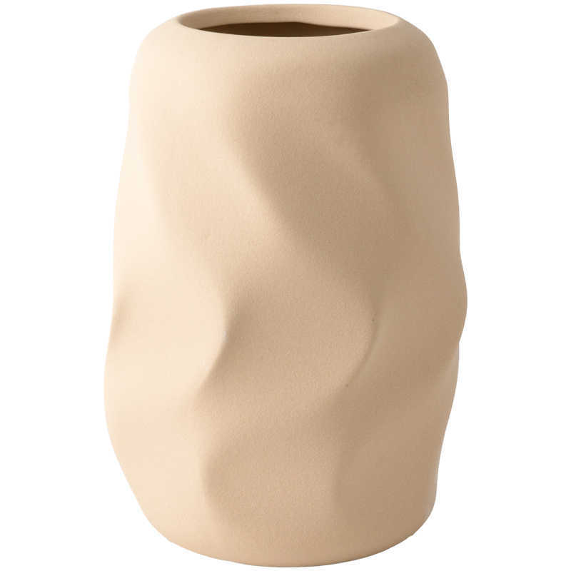 Frosted Ceramic Decoration Green Plant Dried Flower Vase Slightly Flaw