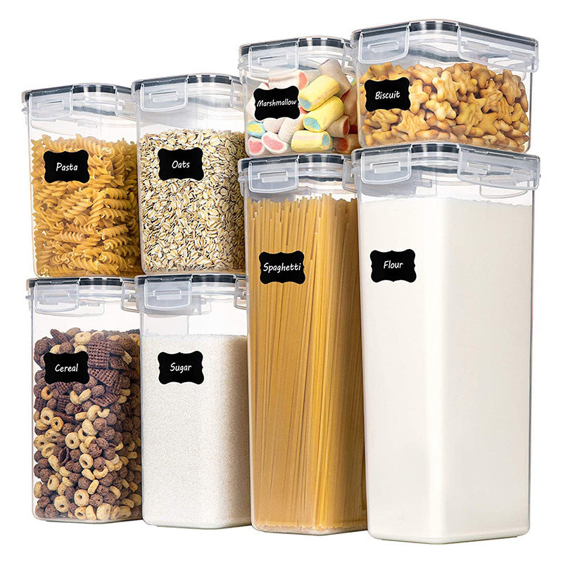 Airtight Cereal Storage Container – Large BPA-Free Plastic Pantry Crisper with Pour Spout