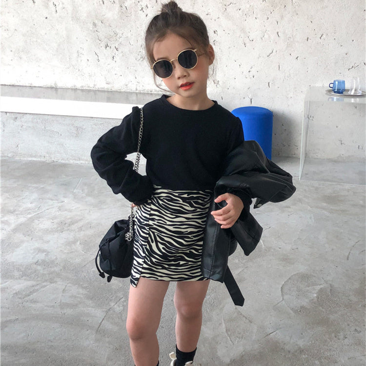 Children's Dress Foreign Style Bag Fashion Zebra Girl Baby Skirt
