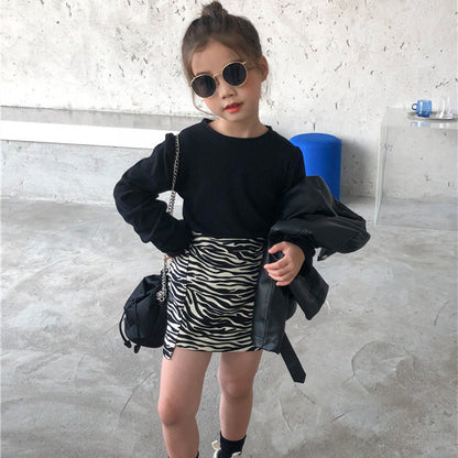 Children's Dress Foreign Style Bag Fashion Zebra Girl Baby Skirt