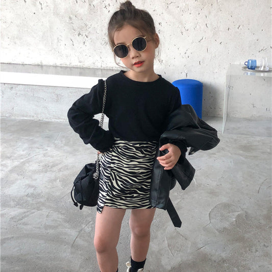Children's Dress Foreign Style Bag Fashion Zebra Girl Baby Skirt