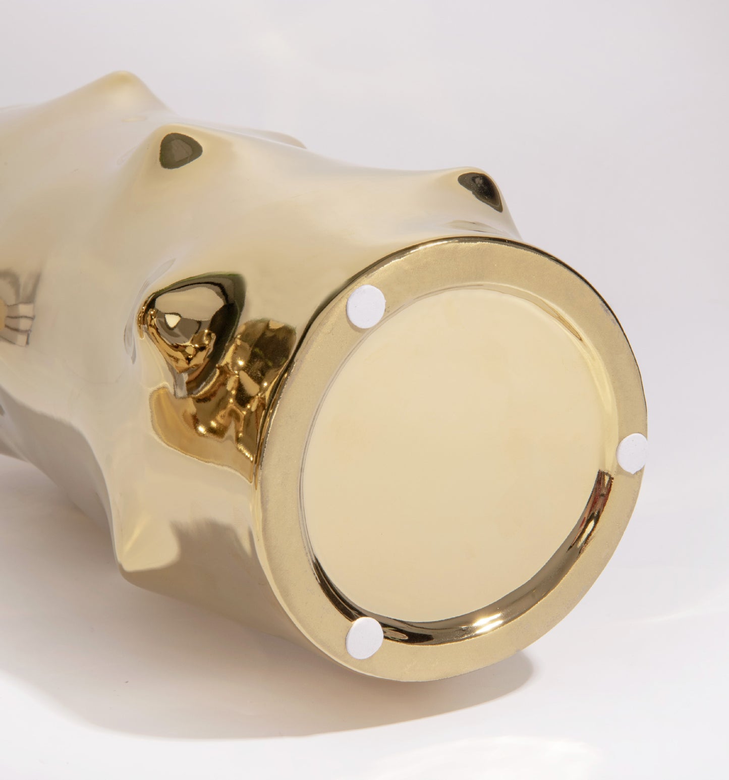 Nordic Electroplating Golden Simple Creative Ceramic Vase Model Room Soft Decoration