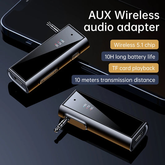 Car Bluetooth receiver, car audio AUX, Bluetooth audio adapter, TV, computer, Bluetooth transmitter