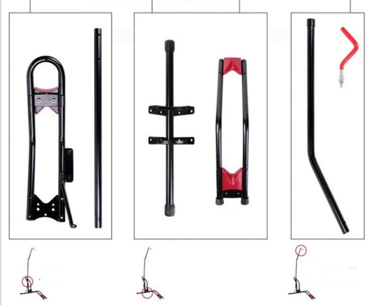 L-shaped Parking Rack Detachable Car Repair Mountain Bike Display Stand