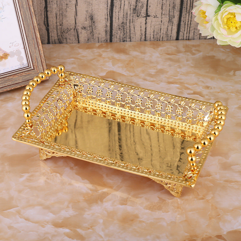 Tea Table Fruit Plate Household Living Room Metal Ornaments