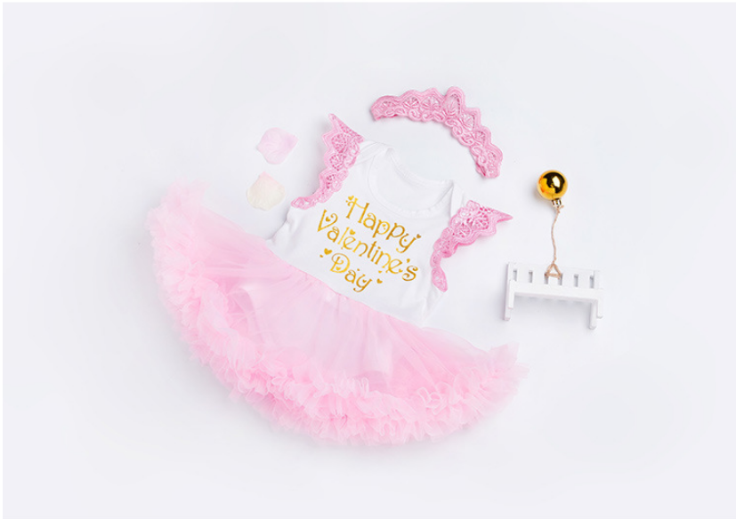 Children's dress crown sleeveless dress 0-2 full moon
