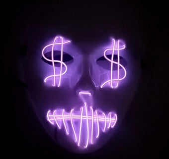 LED US dollar party mask