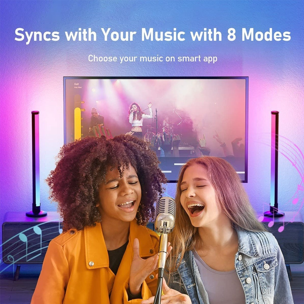 Music Pickup Lamp LED Ceiling Lamp Graffiti Desktop Bedside Lamp WIFI Magic Floor Lamp