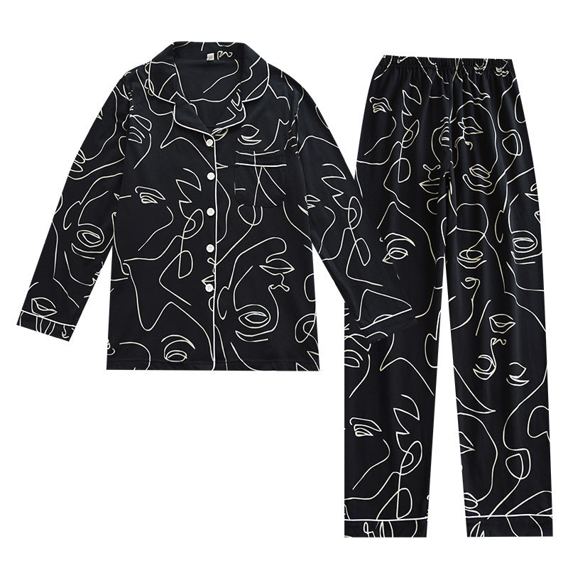 Thin Cardigan Plus Size Cotton Lapel Home Service