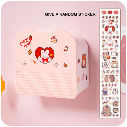 Wall-mounted Sanitary Napkin Storage Box For Girls