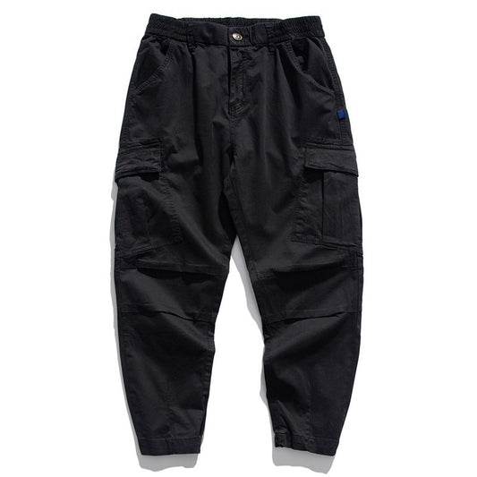 Plus Size Men's Casual Trousers With Loose Fit