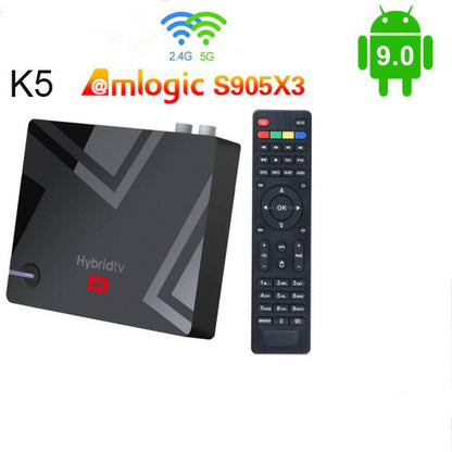 Mecool K5 Amlogic S905X3 Android 9.0 DVB-S2 DVB-T2 DVB-C