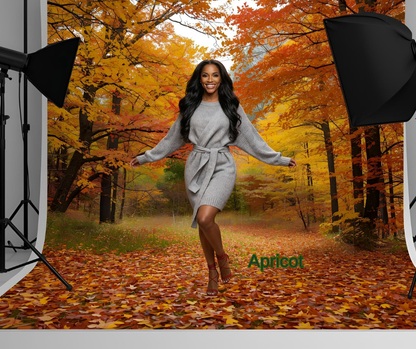 New Red Fall/Autumn Winter Knitted Sweater Dress for women