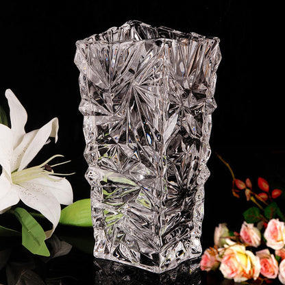 Transparent Glass Vase Living Room Decoration