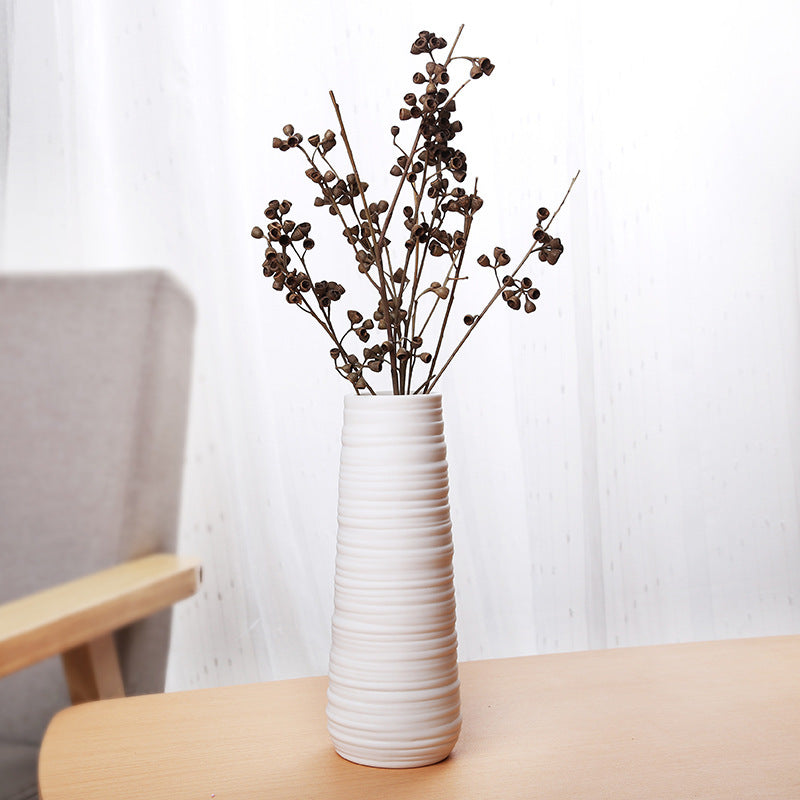 Simple And Beautiful White Creative Minimalist Ceramic Dried Flower Vase