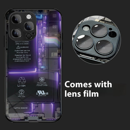 Internet Celebrity Circuit Board Phone Case Creative Comes With Lens Protector