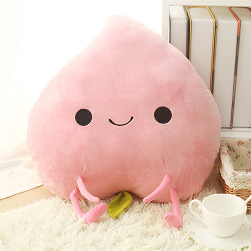 New Product Cute Plush Pillow Cushion Peach Fruit Doll Mango Plush Doll