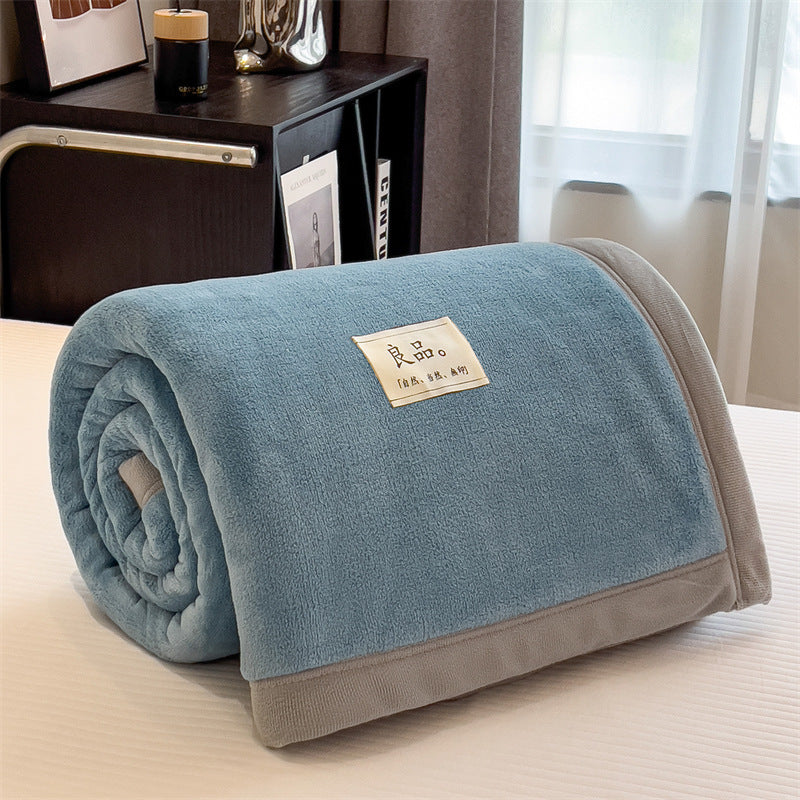 Thick Warm Single Coral Fleece Blanket Office Nap
