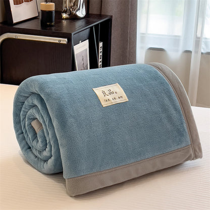 Thick Warm Single Coral Fleece Blanket Office Nap