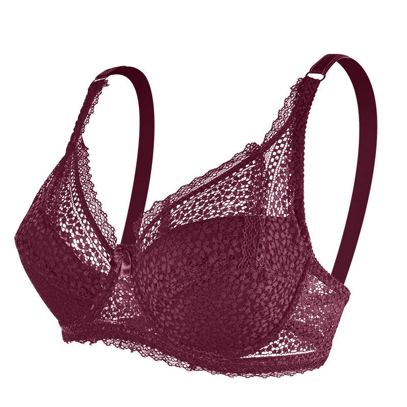 European And American Women's Plus Size Lace Bra