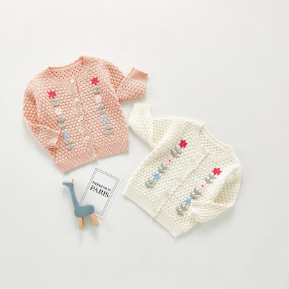 Hand-embroidered Jacket Top All-match Cardigan