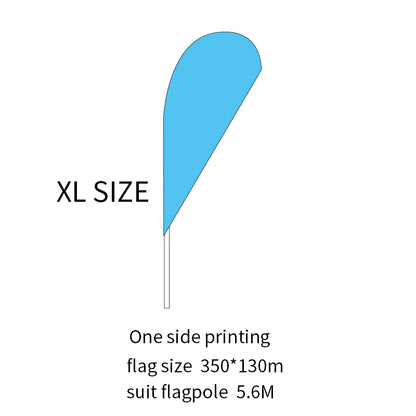 Custom Water Drop Flag Feather Flag Advertisement