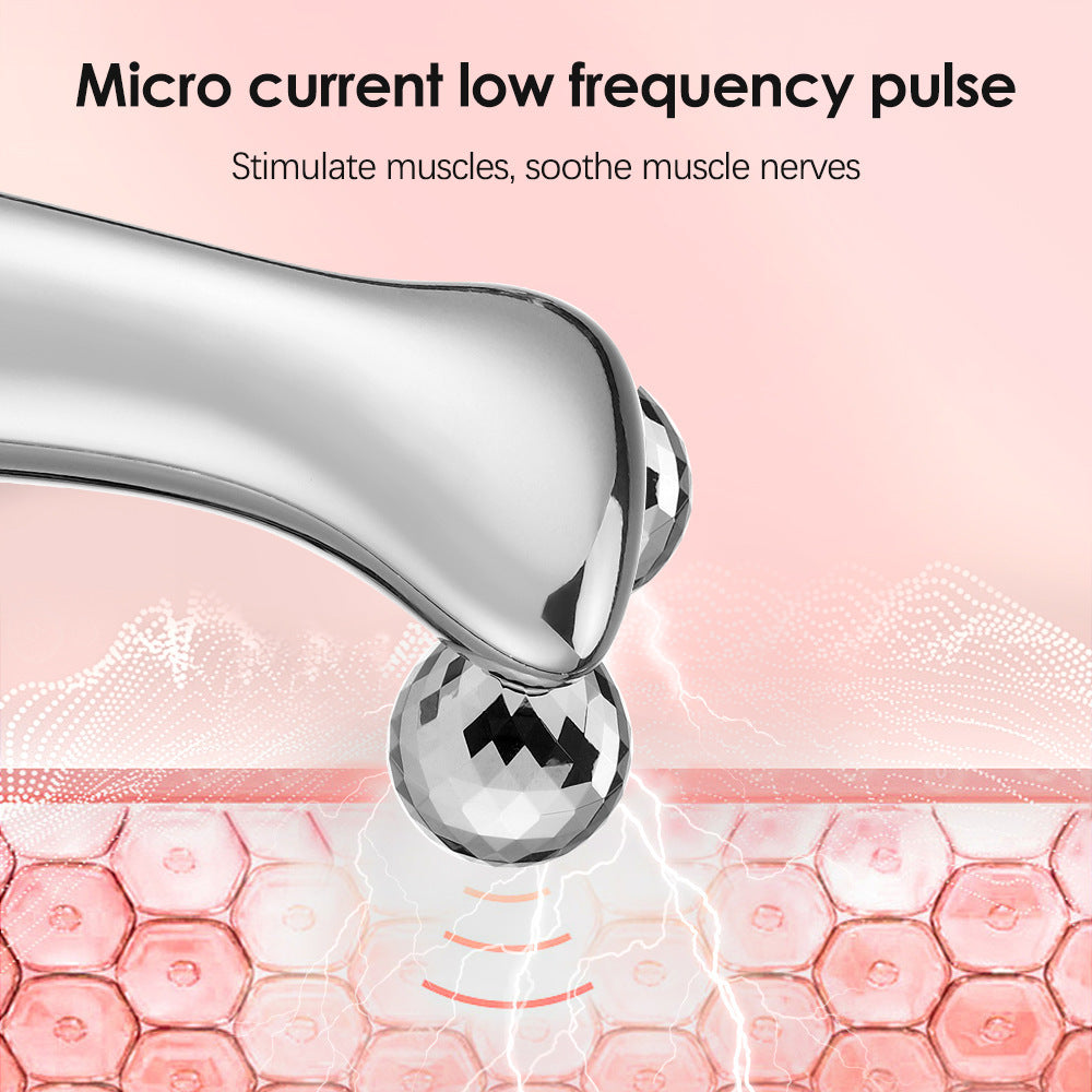 New Roller Massage Instrument Facial Intelligent Pulse Face Slimming Device Domestic Beauty Apparatus