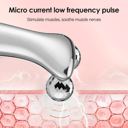 New Roller Massage Instrument Facial Intelligent Pulse Face Slimming Device Domestic Beauty Apparatus