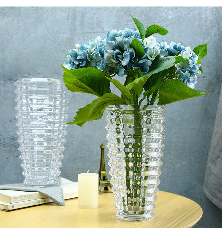 Simple Thickened Aggravated Glass Crystal Vase