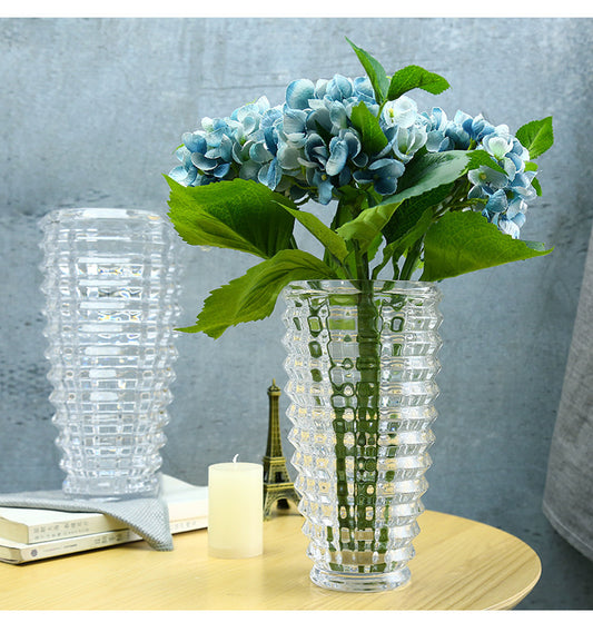 Simple Thickened Aggravated Glass Crystal Vase