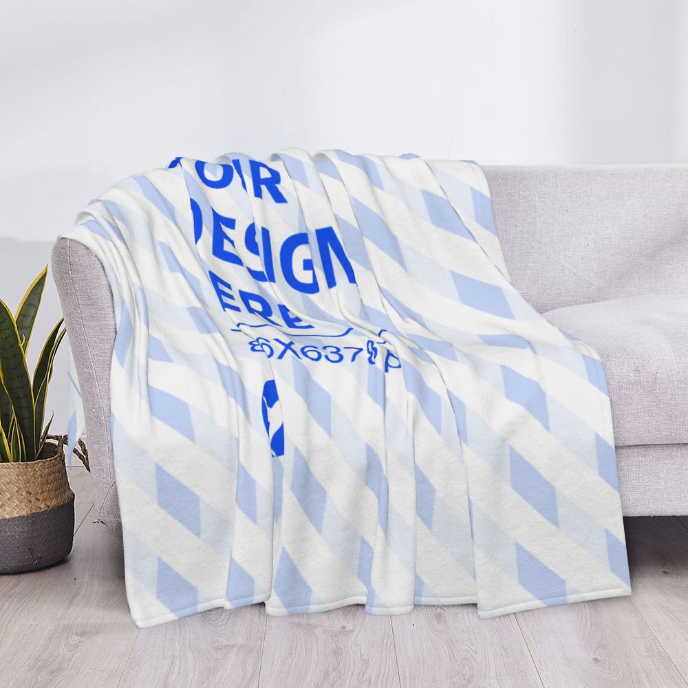 Create Your Own 80x60in Horizontal Skin-friendly Breathable Flannel Blanket