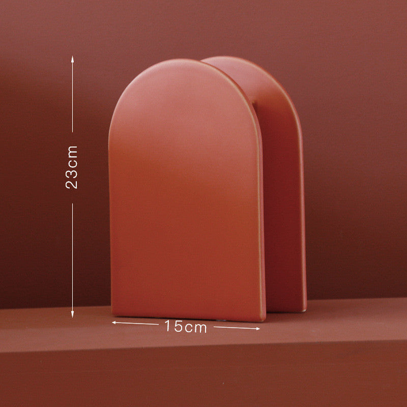 Morandi Color Nordic Style Creative Ceramic Dry Flower Vase Living Room Flower