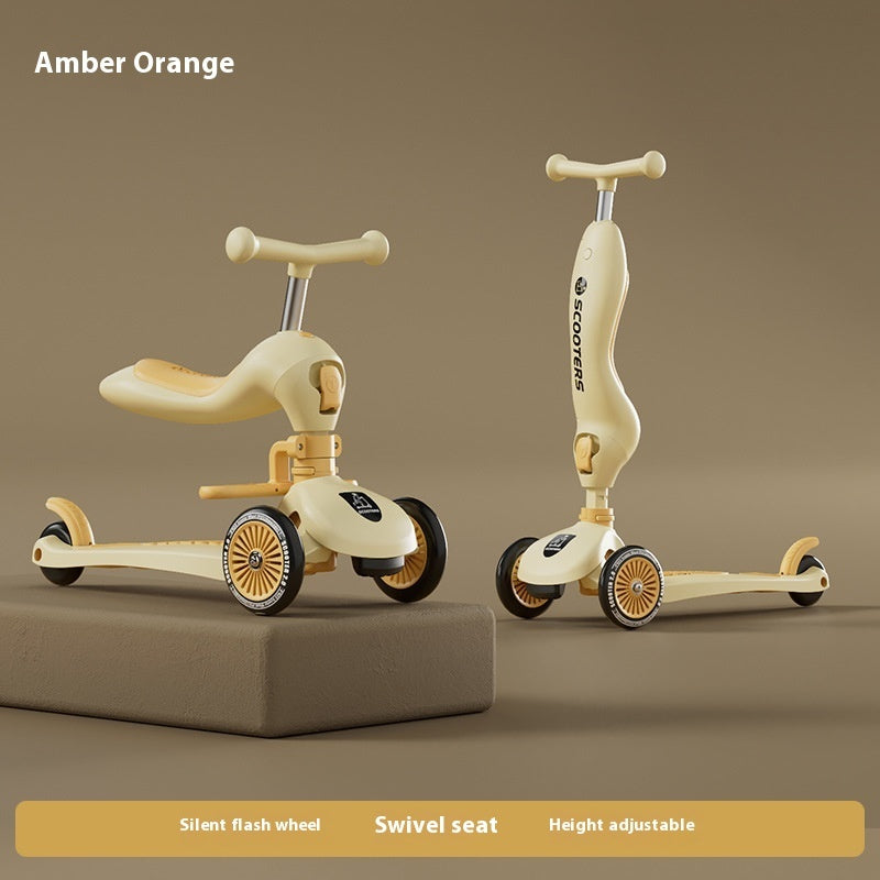 Children's Scooter Multifunctional Music Flash Scooter