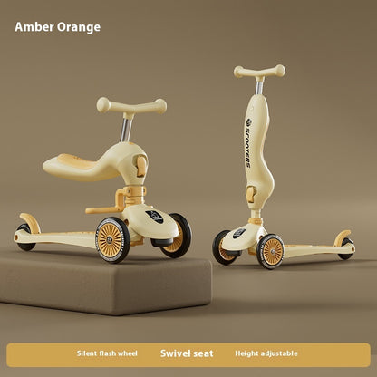 Children's Scooter Multifunctional Music Flash Scooter