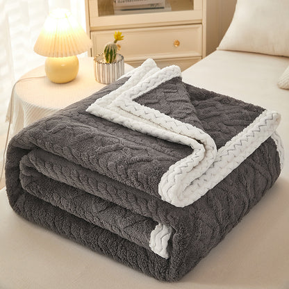 Blanket Double Thickened Warm Coral Fleece Sofa Blanket