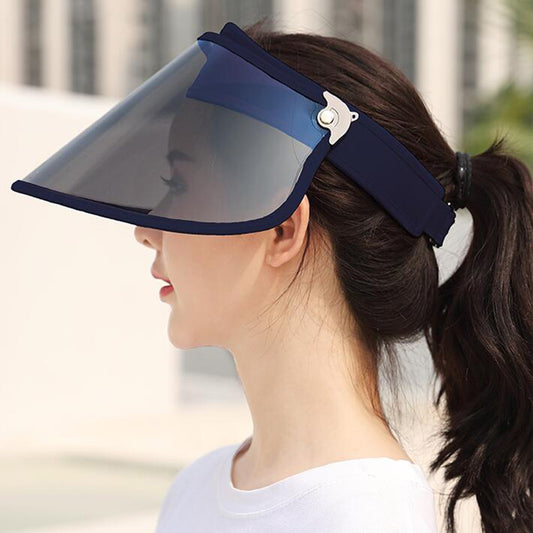 Riding An Electric Bike Sun Hat Adult Hollow Sun-proof Hat Korean Version Plastic Lens Sun Hat