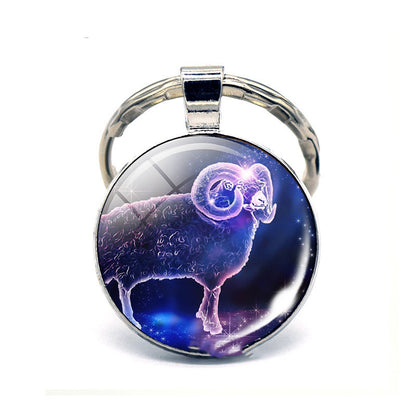 Twelve Constellation Keychain Birthday Gift