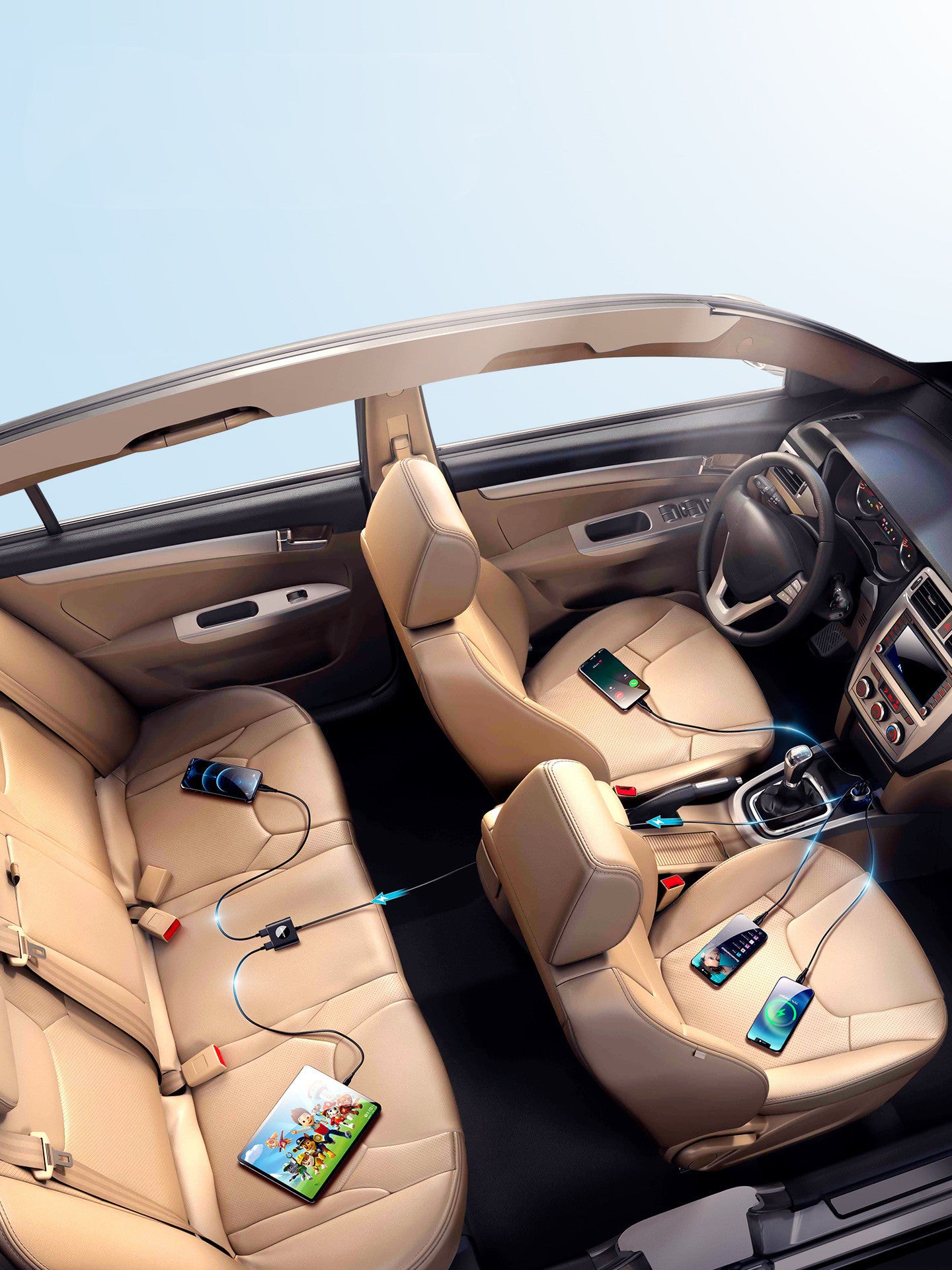 Quick  5 Car Charger Cigarette Lighting Conversion Plug