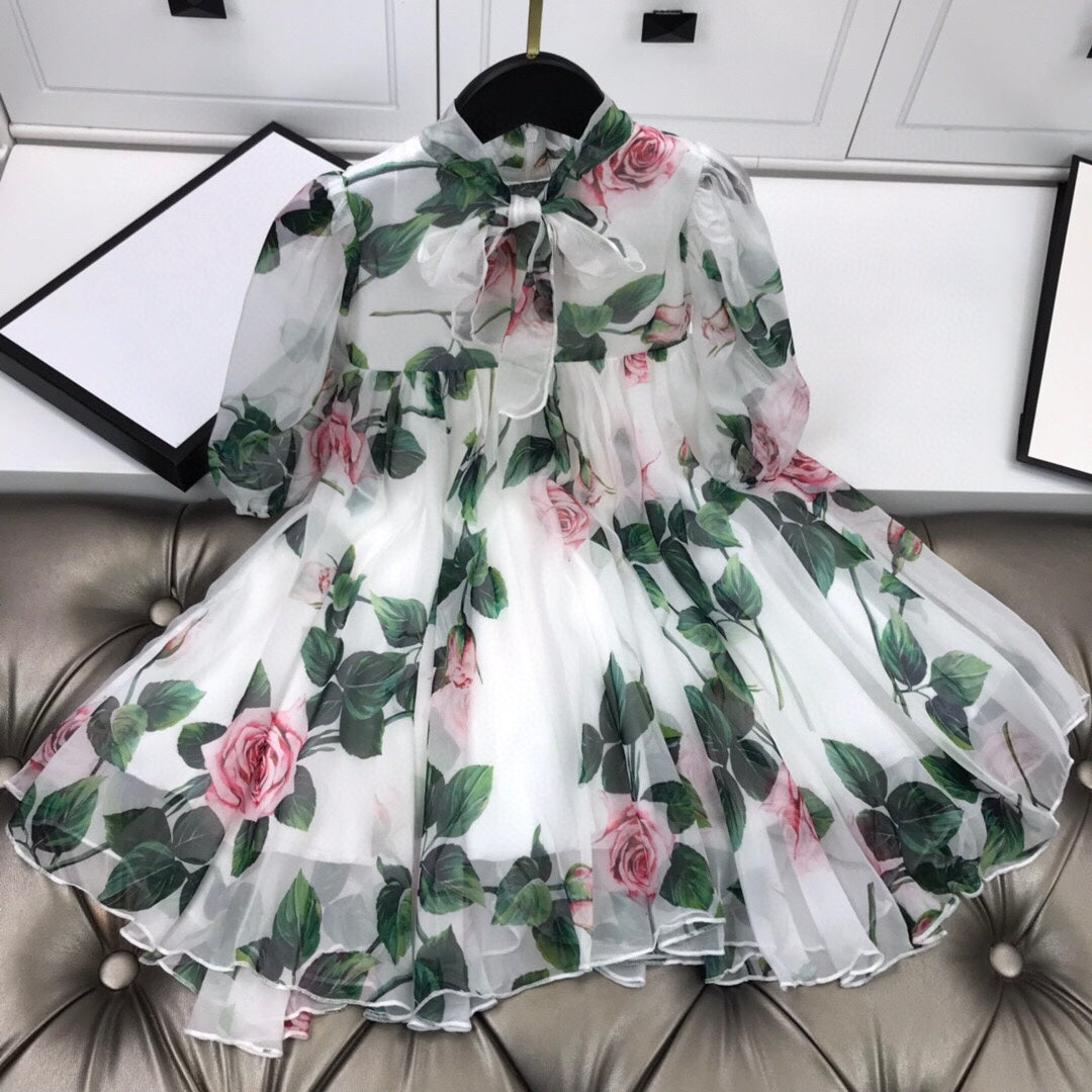 High End Children''s Customized Spring And Summer  Dress