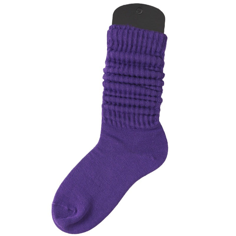 Lazy Bunching Socks European And American Extra Thick Fluffy Loop
