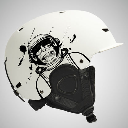 Adult Single And Double Board Snow Goggles Integrated Crash Helmet