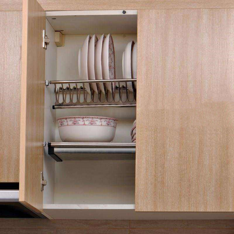 Built In Stainless Steel Cutlery Rack Of Cabinet