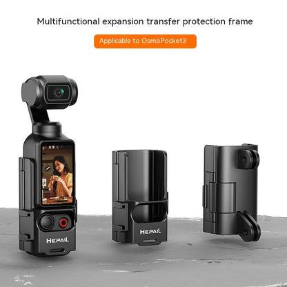 Pocket3 Extension Parts Protection Frame Extension Handle Cold Shoe Adapter Bracket