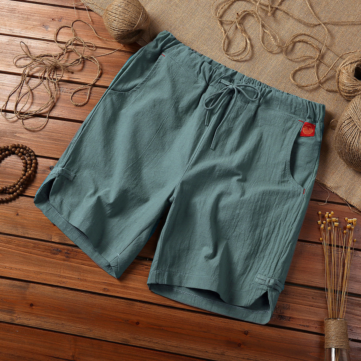 Summer Plus Size Cotton And Linen Casual Shorts Breathable Men's Clothing