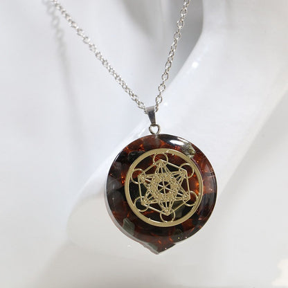 Natural Crystal Gravel Personalized Pendant For Men And Women