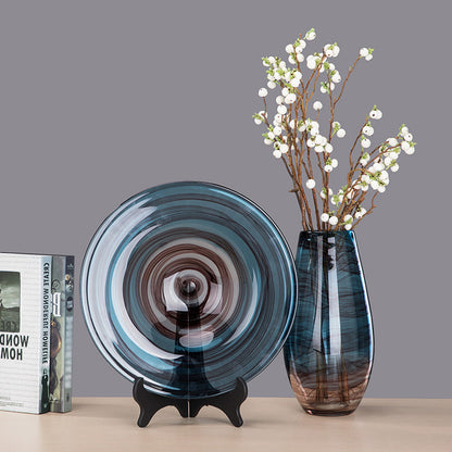 Creative Ink Transparent Glass Vase Living Room