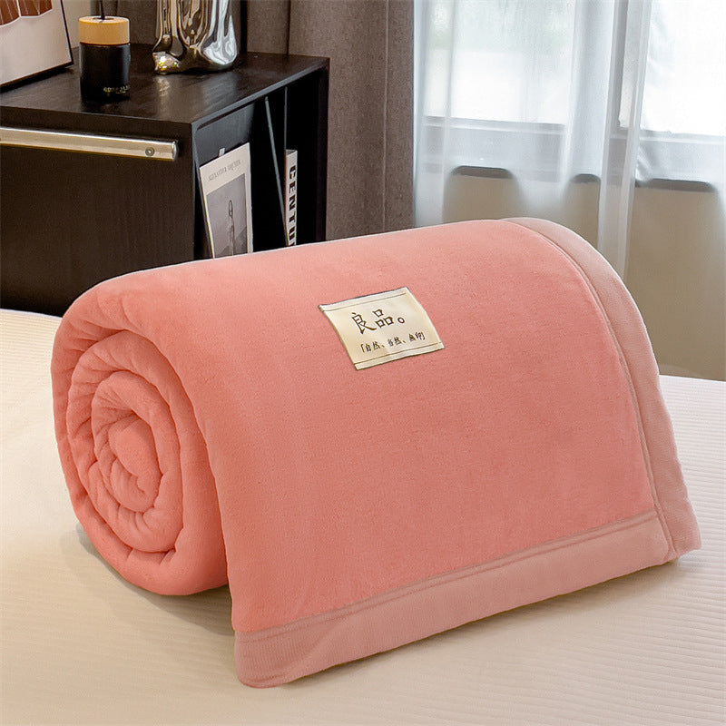 Thick Warm Single Coral Fleece Blanket Office Nap